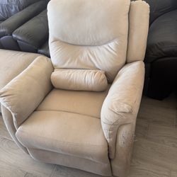 Beige Recliner 