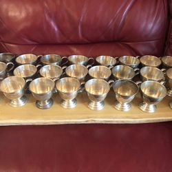 Nickel Silver Tea Cups