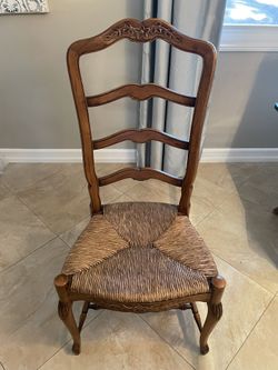 Stunning French Country Rush Seat Chair