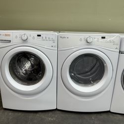 WHIRLPOOL XL CAPACITY ELECTRIC WASHER & DRYER