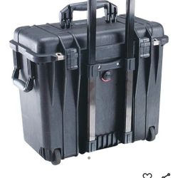 Pelican 1440 Top Loader Hard Case with Wheels, No Foam, Black 