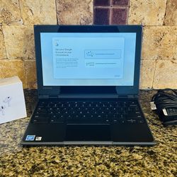 Lenovo 500e Chromebook With Wireless Headphones