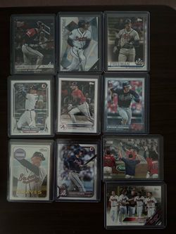 Atlanta Braves MVP Freddie Freeman (10) Card lot