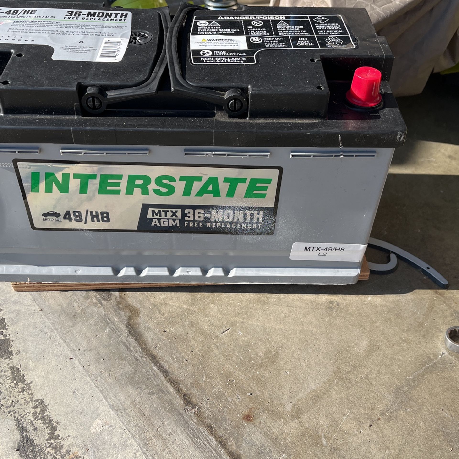 New MTX 49/H8 Interstate Battery