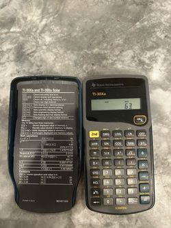 Texas instruments TI 30 XA Scientific Calculator with Cover