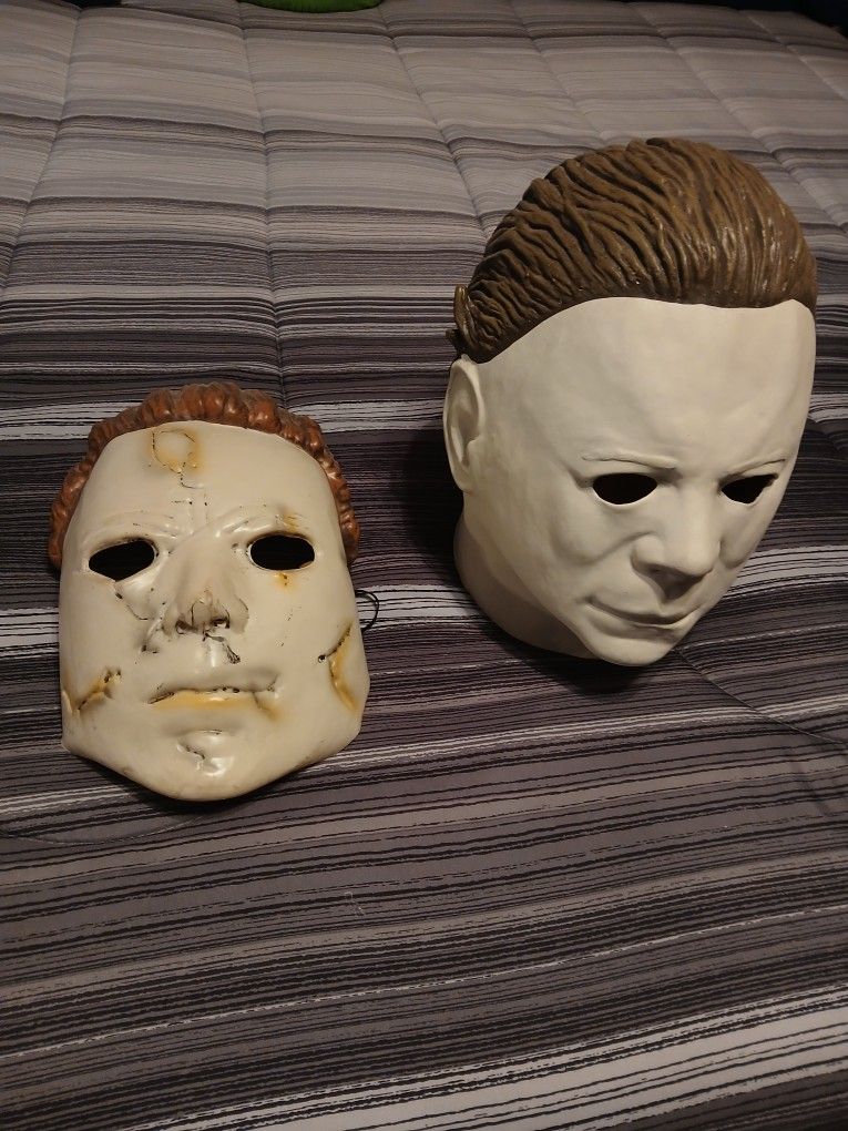 2 Michael Myers Halloween Masks Excellent Condition