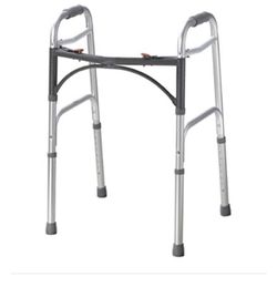 Aluminum Two Button folding Walker Up to 350 lbs 32”to 39” H