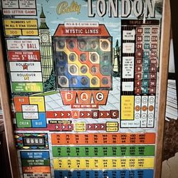 1969 Bally London Bingo Pinball Machine