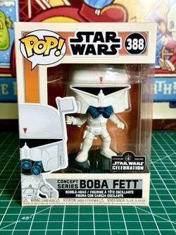 Funko Pop! Star Wars Concept Series Boba Fett Celebration 2020 Sticker #388 NEW