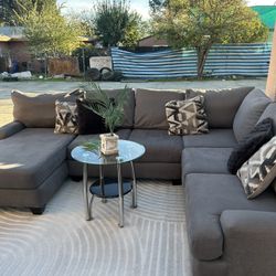 Living Spaces Sectional Couch 