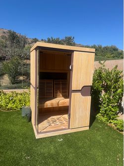 Sunlighten mPulse Believe Infrared Sauna (Eucalyptus) — 2 Person