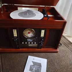 Turntable Radio CD Record Player 