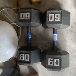 Dumbbells 60lbs