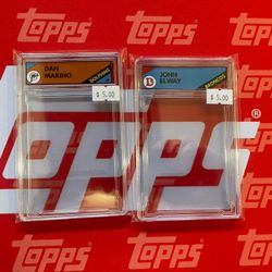 Custom Slabs —John Elway rookie style; Dan Marino