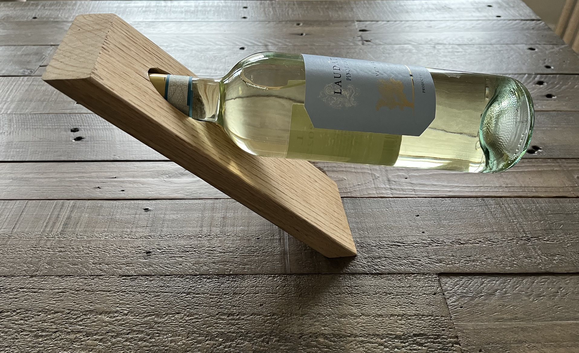 Balancing Wooden Wine Holder/ Rack