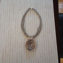 Beautiful High End Wire Wrapped Statement Necklace 