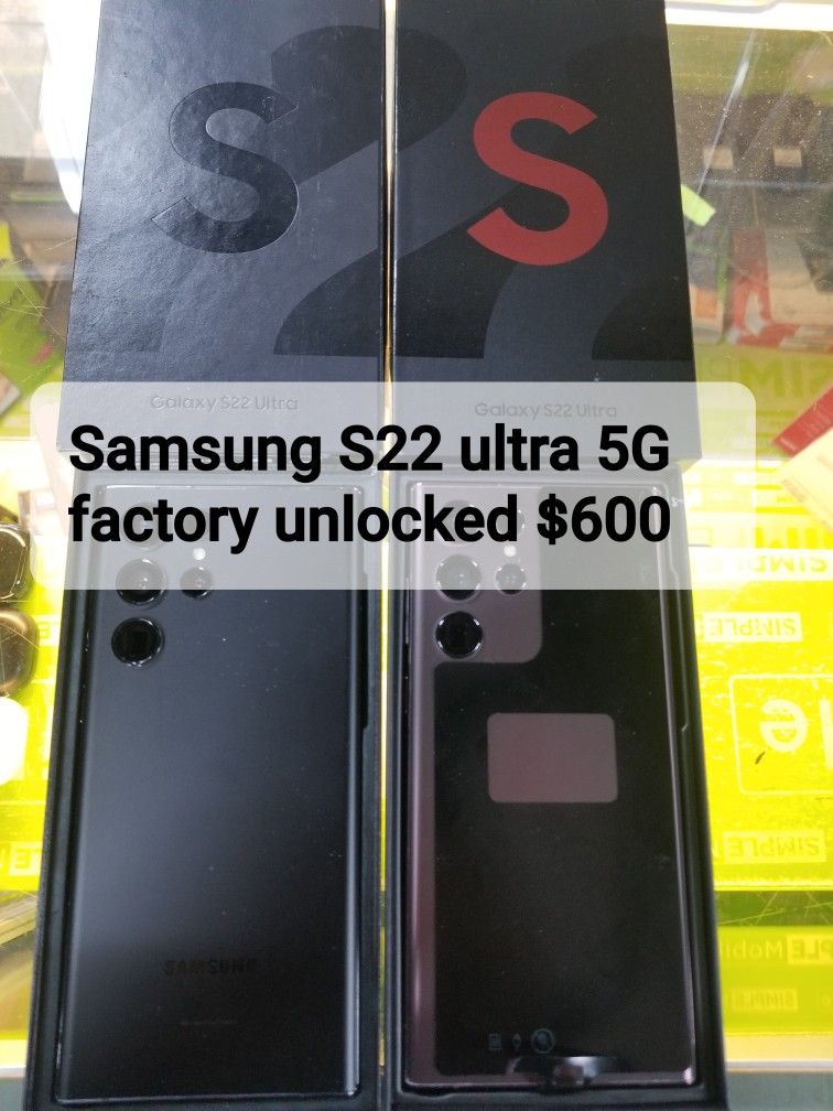 Samsung S22 ULTRA 5G FACTORY UNLOCKED 