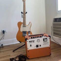 Fender Player Telecaster Maple Fingerboard Electric Guitar Capri Orange And Orange Crush 20rt Amp $800 Or Best Offer