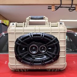 Apache 2800 6x9 Kicker DS Custom Portable Speaker | Handmade Bluetooth Boombox