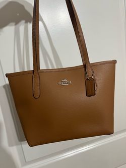 Coach Small City Tote Style CT859 in Light Saddle Tan Leather