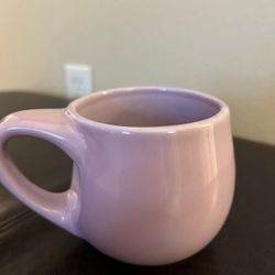 STARBUCKS Lilac Squat Coffee Mug 2005 Ceramic 16 oz Tea Cup Graceful Handle