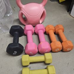 Dumbells And Kettlebell- Good Condition