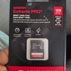 SANDISK 128GB Extreme PRO SD UHS-I Card