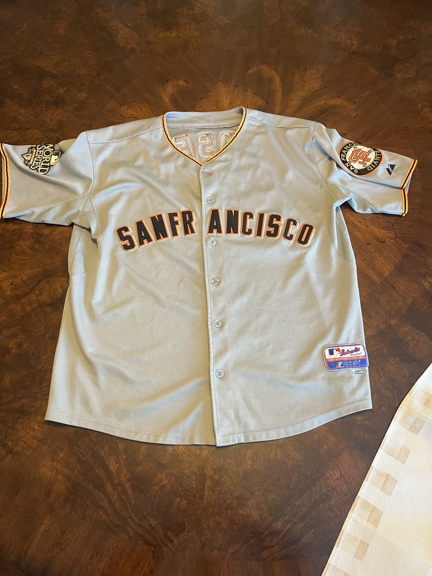 Buster Posey 2010 World Series Jersey