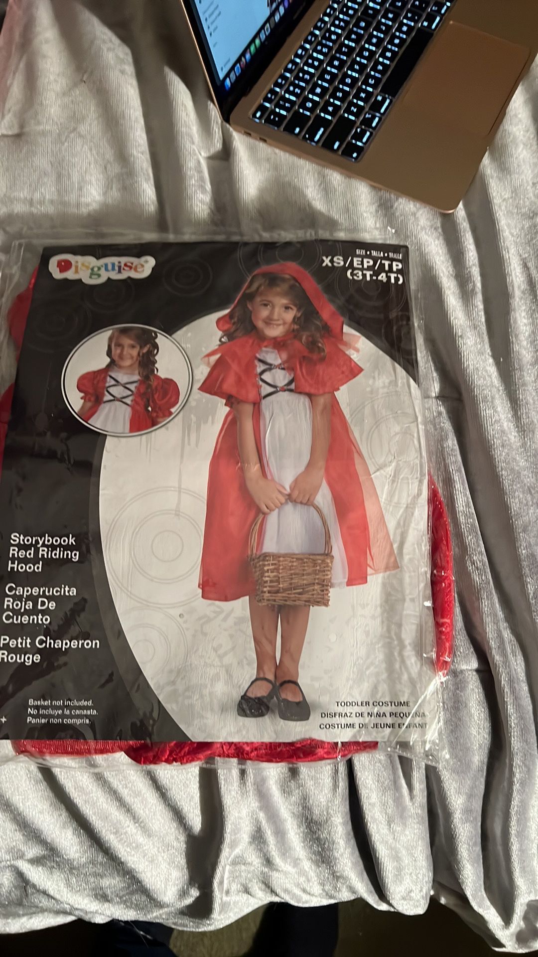 Little Red Riding Hood Costume Size 3T-4T