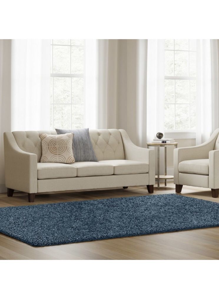 70006 TARGET Project 62 Solid Eyelash Woven Shaggy Rug Indigo