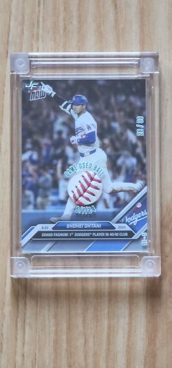 2024 Topps now  shohei ohtani 40/40 Card game uses ball 28/39