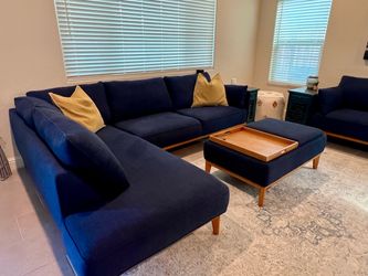 Sectional, Loveseat and Ottoman