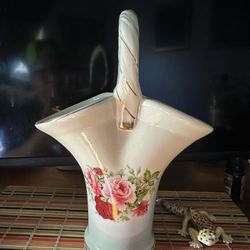 Rose Baskets Vintage Porcelain 
