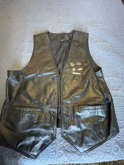 Mens Leather Vest