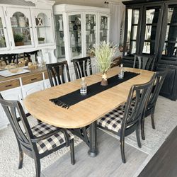 Dining / Kitchen Table And 6 Large Chairs 