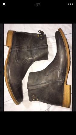ALDO Gray Ankle Zip (JEREMY) Boots Men's Size US 10 EUR 43 EUC Gray