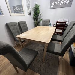 6 Seater Dining Table ( Grey )