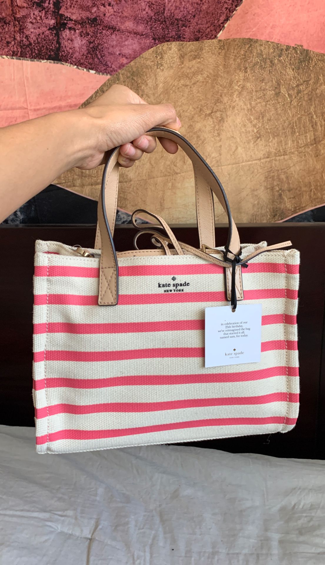 Brand New Kate Spade Canvas Small Tote