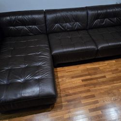 Leather Sectional Sofa - L Shape