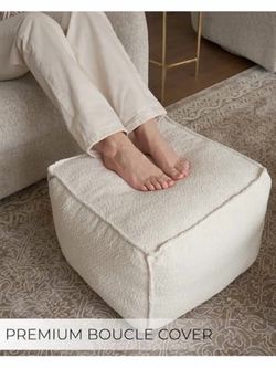 Premium Boucle Ottoman Pouf