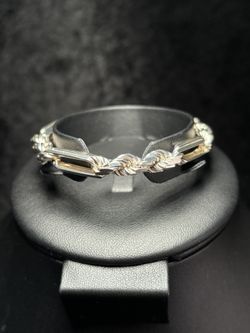 Heavy 27g 925 Italy Silver Milano Link Bracelet - 7.5mm Diamond Cut