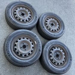 4 X 195/60r14 4x100 4x3.94 Stock Mazda Miata NA NB Civic Fit Xa Xb Ia Echo Yaris Wheels Rims Good  90% Treads Kumho Tires!!