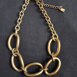 Vtg RLM Soho Antique Gold Tone Necklace 17"-20" Signed
