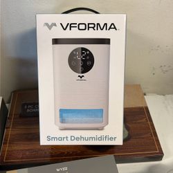 Vforma Smart Dehumidifier 6x5.3x9.5” Brand New Never Opened