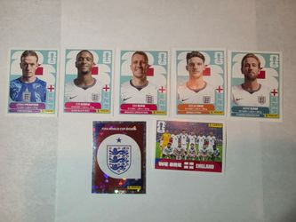 Panini FIFA World Cup 2026 England Sticker Set - 7 Stickers