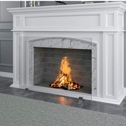 Barton 39x29 Fireplace Screen Tempered Glass 1 Panel Fire Door Freestanding Cover Decorative Spark Guard Gate Grate 67