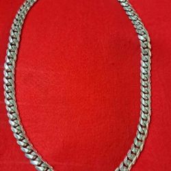 Sterling Silver .925 Miami Cuban Link Chain 30" Long 13mm Wide Lapped & Polished Professionally 386grams