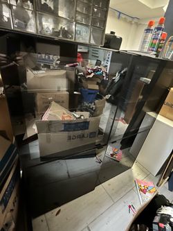 Tv cabinet and curio cabinet