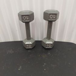 Pair Of 10lb Dumbell