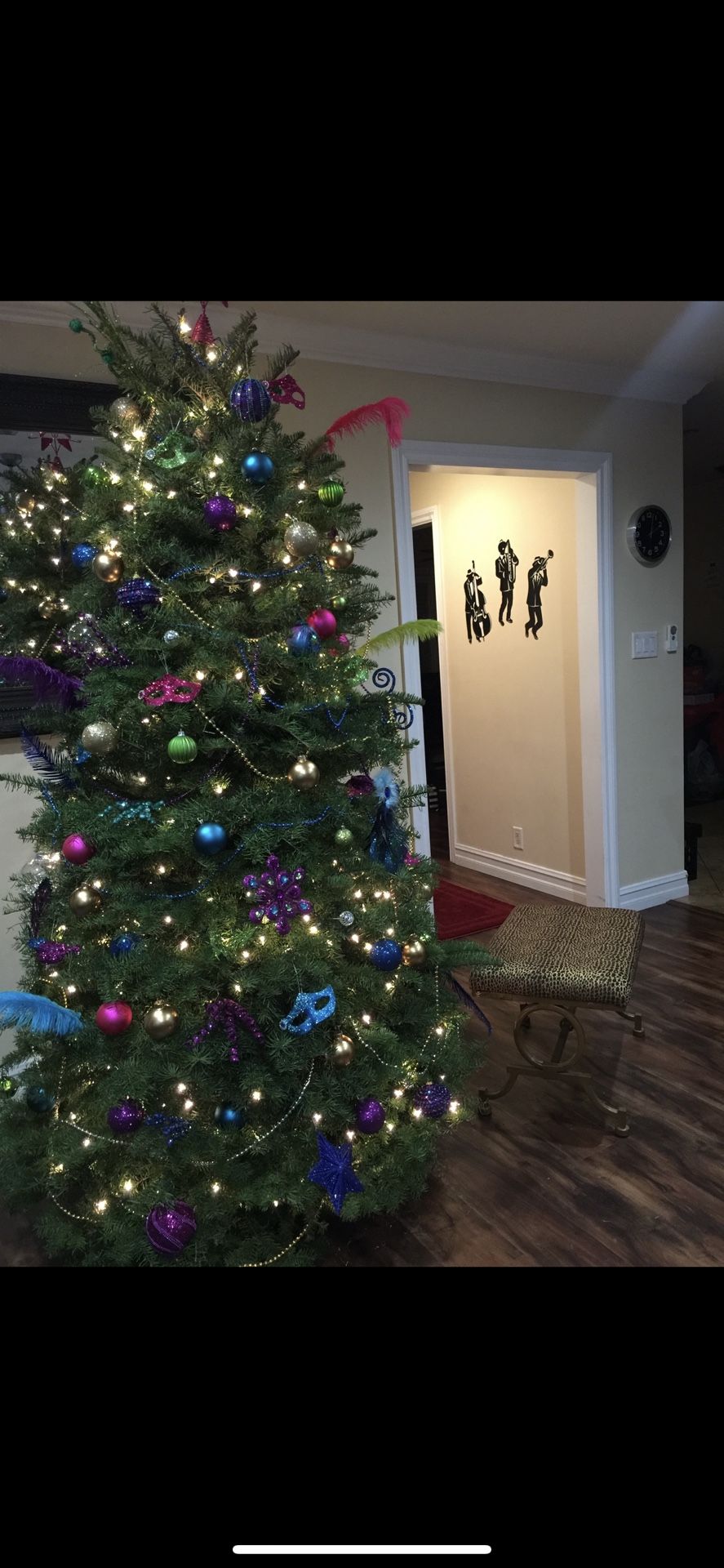 Christmas decor Mardi Gras